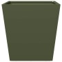 2 olive green steel planters 40x40x40 cm by , Pots and planters - Ref: Foro24-851059, Price: 87,13 €, Discount: %