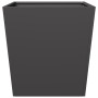 2 black steel planters 50x50x50 cm by , Pots and planters - Ref: Foro24-851067, Price: 111,32 €, Discount: %