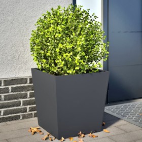 2 anthracite gray steel planters 50x50x50 cm by , Pots and planters - Ref: Foro24-851071, Price: 97,20 €, Discount: %