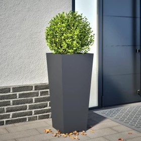 Hexagonal anthracite steel planter 35x35x75 cm by , Pots and planters - Ref: Foro24-851084, Price: 64,99 €, Discount: %