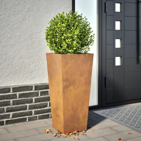 Stainless steel planter 35x35x75 cm by , Pots and planters - Ref: Foro24-851092, Price: 59,99 €, Discount: %