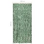 Green and white chenille mosquito net curtain 100x220 cm by vidaXL, Mosquito nets for windows - Ref: Foro24-325447, Price: 63...