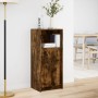 Display cabinet with LED lighting, engineered smoked oak wood, 42.5x34x100 cm by , Sideboards - Ref: Foro24-852156, Price: 69...