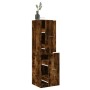 Medicine cabinet made of Sonoma oak wood veneer, 30x41x144.5 cm by , Lockers and storage cabinets - Ref: Foro24-855173, Price...