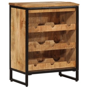 Botellero para 9 botellas madera maciza mango 55x33x70 cm de , Botelleros - Ref: Foro24-4009949, Precio: 218,99 €, Descuento: %