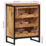 Weinregal für 9 Flaschen Massivholz Mango 55x33x70 cm von , Weinregale - Ref: Foro24-4009949, Preis: 191,13 €, Rabatt: %