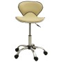 Cream synthetic leather beauty salon stool by , Hairdressing chairs - Ref: Foro24-323677, Price: 79,75 €, Discount: %