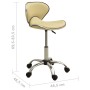 Cream synthetic leather beauty salon stool by , Hairdressing chairs - Ref: Foro24-323677, Price: 79,75 €, Discount: %