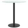 White tempered glass marble design tabletop Ø40x0.8 cm by , Table tops - Ref: Foro24-322246, Price: 20,99 €, Discount: %