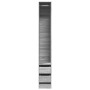 Armario de madera de ingeniería gris Sonoma 30x50x200 cm de , Armarios roperos - Ref: Foro24-3307743, Precio: 145,82 €, Descu...