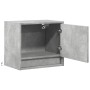 Wall-mounted bedside tables with LED lights 2 units concrete gray by , Nightstands - Ref: Foro24-852082, Price: 82,00 €, Disc...