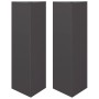 Triangular planters 2 units black steel 30x26x75 cm by , Pots and planters - Ref: Foro24-851144, Price: 84,68 €, Discount: %