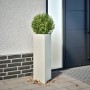 Triangular planters 2 units black steel 30x26x75 cm by , Pots and planters - Ref: Foro24-851146, Price: 88,44 €, Discount: %