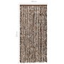 Brown and white chenille mosquito net curtain 100x220 cm by vidaXL, Mosquito nets for windows - Ref: Foro24-325453, Price: 61...