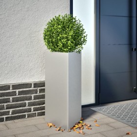 Triangular galvanized steel planter 40x34.5x70 cm by , Pots and planters - Ref: Foro24-851167, Price: 54,99 €, Discount: %