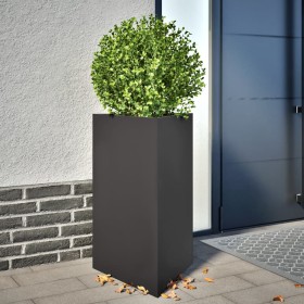 Triangular black steel planter 50x43x75 cm by , Pots and planters - Ref: Foro24-851171, Price: 69,30 €, Discount: %