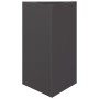 Triangular black steel planter 50x43x75 cm by , Pots and planters - Ref: Foro24-851171, Price: 69,99 €, Discount: %