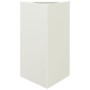 Triangular white steel planter 50x43x75 cm by , Pots and planters - Ref: Foro24-851173, Price: 72,99 €, Discount: %