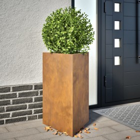 Triangular planters 2 units rusted steel 50x43x75 cm by , Pots and planters - Ref: Foro24-851184, Price: 115,81 €, Discount: %