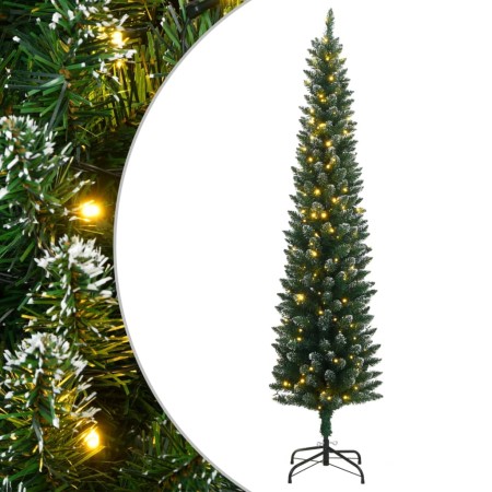 Schmaler künstlicher Weihnachtsbaum mit 150 LEDs, 150 cm von , Weihnachtsbäume - Ref: Foro24-3315759, Preis: 63,63 €, Rabatt: %