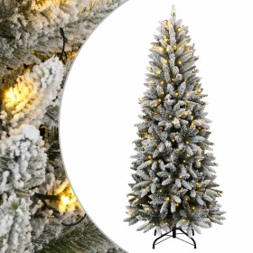 Artificial Christmas tree with 300 LED lights and flocked snow 180 cm by , Christmas trees - Ref: Foro24-3315765, Price: 125,...