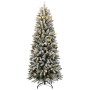 Artificial Christmas tree with 300 LED lights and flocked snow 180 cm by , Christmas trees - Ref: Foro24-3315765, Price: 130,...