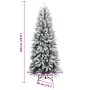 Artificial Christmas tree with 300 LED lights and flocked snow 180 cm by , Christmas trees - Ref: Foro24-3315765, Price: 130,...