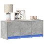 LED TV stand in gray concrete engineered wood 97x34x40 cm by , TV Furniture - Ref: Foro24-852239, Price: 84,54 €, Discount: %