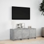 LED TV stand in gray concrete engineered wood 97x34x40 cm by , TV Furniture - Ref: Foro24-852239, Price: 84,54 €, Discount: %