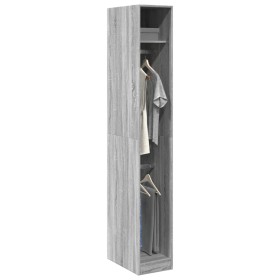 Grauer Sonoma-Ingenieurholzschrank 30x50x200 cm von , Kleiderschränke - Ref: Foro24-3307779, Preis: 126,99 €, Rabatt: %