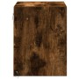 Wall-mounted bedside tables with LED lights 2 units smoked oak by , Nightstands - Ref: Foro24-852084, Price: 82,00 €, Discoun...