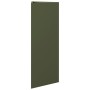 Triangular planter in olive green steel, 30x26x75 cm by , Pots and planters - Ref: Foro24-851149, Price: 53,24 €, Discount: %