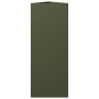 Triangular planter in olive green steel, 30x26x75 cm by , Pots and planters - Ref: Foro24-851149, Price: 53,24 €, Discount: %