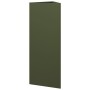 Triangular planter in olive green steel, 30x26x75 cm by , Pots and planters - Ref: Foro24-851149, Price: 53,24 €, Discount: %