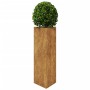 Jardineras triangulares 2 uds acero oxidado 30x26x75 cm de , Maceteros y jardineras - Ref: Foro24-851156, Precio: 80,44 €, De...