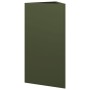 Triangular planter in olive green steel, 40x34.5x70 cm by , Pots and planters - Ref: Foro24-851163, Price: 62,99 €, Discount: %