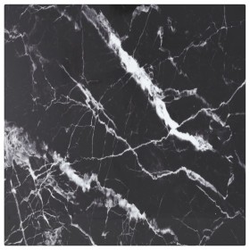 Table board with black tempered glass marble design, 40x40 cm, 6 mm. by , Table tops - Ref: Foro24-322269, Price: 19,31 €, Di...