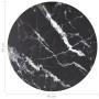 Black tempered glass marble design tabletop Ø40x0.8 cm by , Table tops - Ref: Foro24-322262, Price: 20,99 €, Discount: %