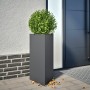 2 anthracite gray steel planters 40x34.5x70 cm by , Pots and planters - Ref: Foro24-851162, Price: 108,37 €, Discount: %