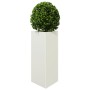 Triangular planters 2 units white steel 40x34.5x70 cm by , Pots and planters - Ref: Foro24-851160, Price: 108,37 €, Discount: %