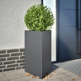 2 anthracite gray steel planters 50x43x75 cm by , Pots and planters - Ref: Foro24-851176, Price: 107,61 €, Discount: %