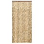 Beige and brown chenille mosquito net curtain 100x220 cm by vidaXL, Mosquito nets for windows - Ref: Foro24-325450, Price: 61...