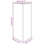 Triangular galvanized steel planter 40x34.5x70 cm by , Pots and planters - Ref: Foro24-851169, Price: 70,08 €, Discount: %