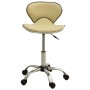 Silla de oficina de cuero sintético crema de , Sillas de oficina - Ref: Foro24-3088629, Precio: 79,75 €, Descuento: %