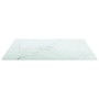 Marble design table with white tempered glass top 40x40 cm 6 mm by , Table tops - Ref: Foro24-322253, Price: 19,31 €, Discoun...