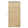 Beige and brown chenille mosquito net curtain 100x220 cm by vidaXL, Mosquito nets for windows - Ref: Foro24-325450, Price: 61...