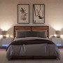 Mesitas de noche de pared con luces LED 2 unidades blanco de , Mesitas de noche - Ref: Foro24-852076, Precio: 84,58 €, Descue...