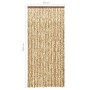 Cortina mosquitera beige y marrón chenilla 90x220 cm de vidaXL, Mosquiteras para ventanas - Ref: Foro24-325449, Precio: 60,20...