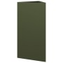 Triangular planters 2 units olive green steel 40x34.5x70 cm by , Pots and planters - Ref: Foro24-851164, Price: 108,37 €, Dis...