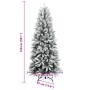 Artificial Christmas tree with 150 LEDs and flocked snow 150 cm by , Christmas trees - Ref: Foro24-3315764, Price: 71,80 €, D...